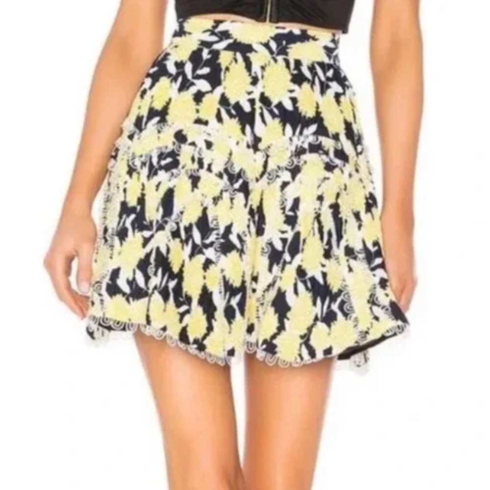 C/MEO Enlight Floral Skirt pleated